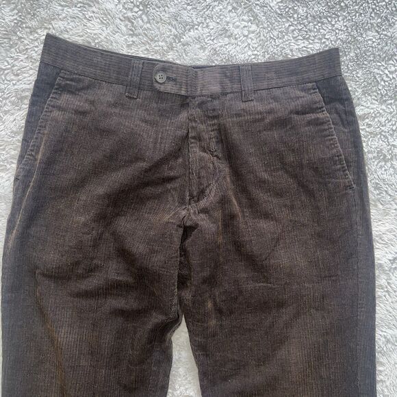 Selected Men’s Vintage Brown Corduroy Pants 33X31 Break TRS Straight 90’s Y2K - Picture 3 of 9